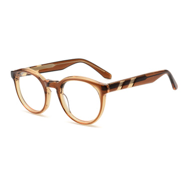 Women Vista Eyeglasses: Kerr - Brown - SpaceSMART Eye Clinic (Diagonal View)